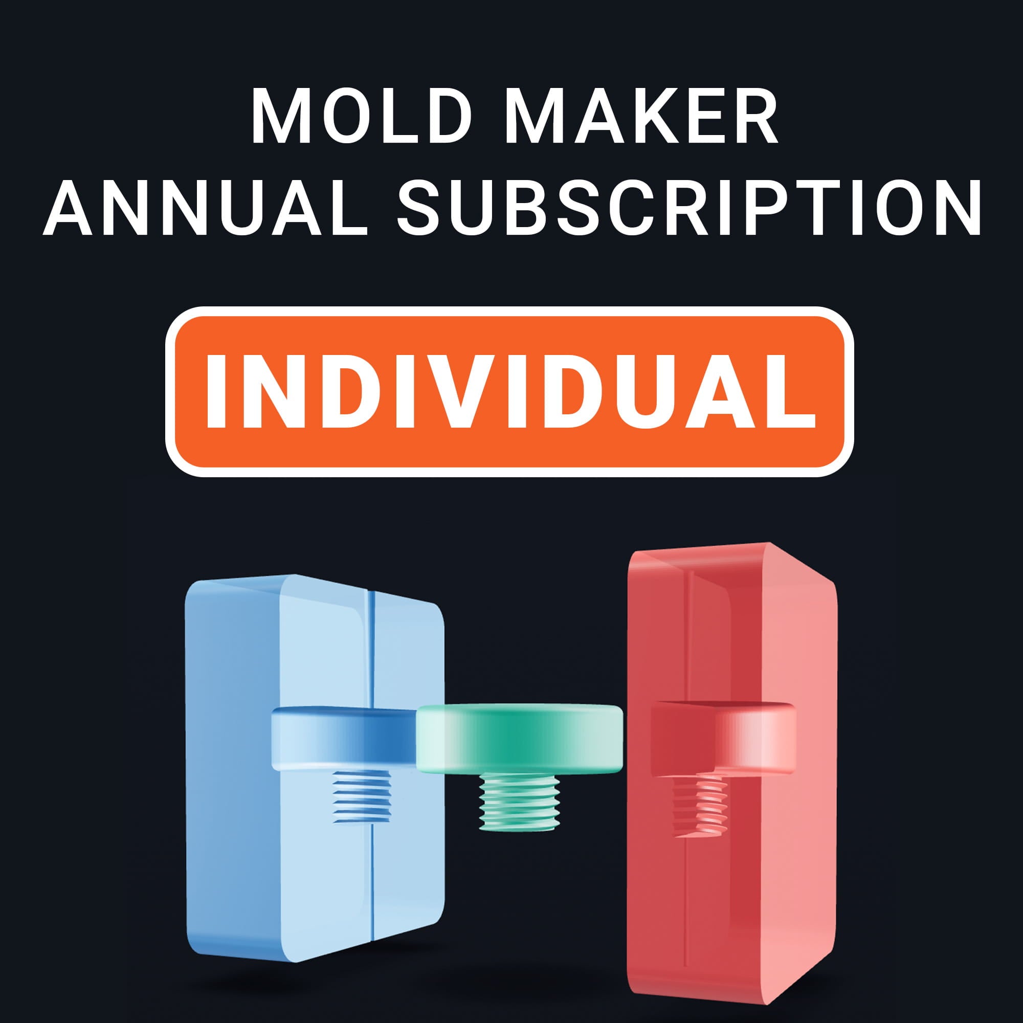 Action BOX Molder Maker Pro individual subscription. Used to turn 3D models into two part molds instantly - no CAD required.