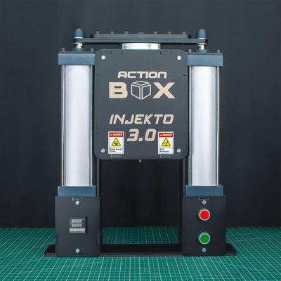 INJEKTO 3.0 INJECTO 3.0 Desktop Plastic Injection Machine (Small Injection Molding Machine) Kit by Action BOX who also make SHREDII small desktop shredder kits.