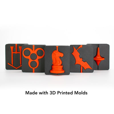 3D printed plastic injection molds made using an FDM 3D printer and injected with Action BOX easy flow PP pellets using INJEKTO 3