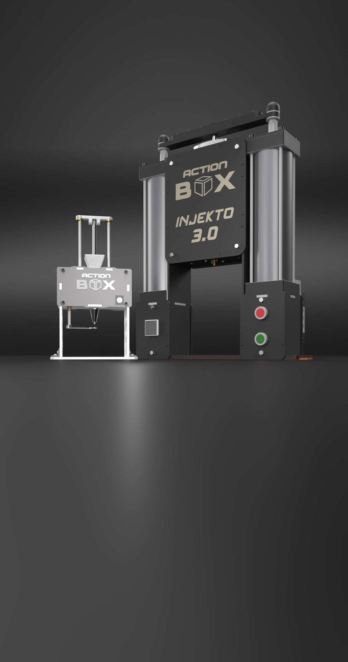 Demonstration of INJEKTO 3 being used for plastic injection molding.