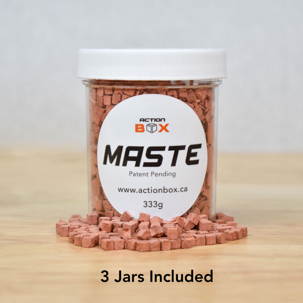 MASTE compatible with INJEKTO M and used with FUSION MIX. Maste can be formed into any shape and turned into a pure metal part made of copper.