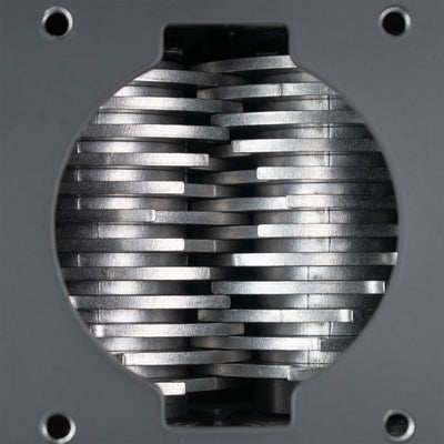 SHREDII 8 Mechanical Kit by Action BOX. Mini industrial shredder used to shred plastic, bottles, metal compatible with a motor. Shredder for tough materials with AR500 steel blades.