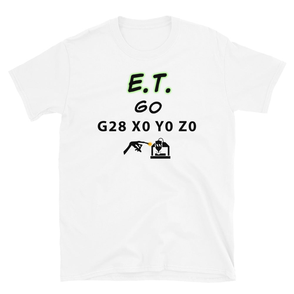 Action BOX merch. T-shirt. ET go home CNC Gcode 